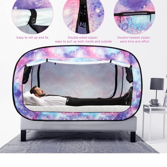 Twin size pastel galaxy privacy pop - Picture 3 of 3